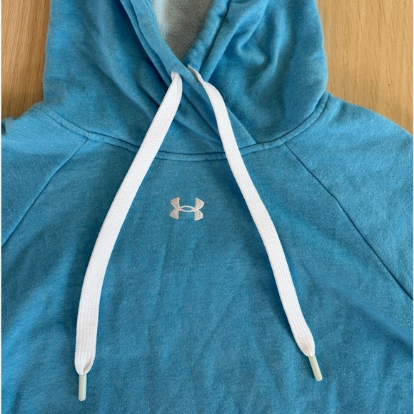 Under Armour Light Blue Loose Sweatshirt Hoodie Size Medium - Picture 2 of 3